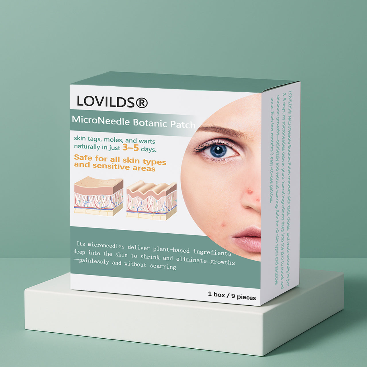 🌈LOVILDS® MicroNeedle Botanic Skin Tag Removal Patch 🇺🇸 Made in the USA
