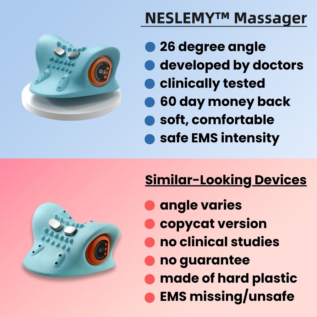 ✨Last Day Sale 60% Off✨Relieve neck, shoulder and back pain with the NESLEMY™ Massager