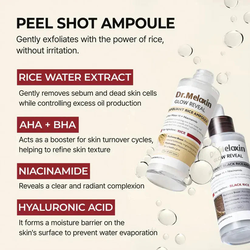 🔥 Final 3 Hours: 60% OFF!🔥 Peel Shot Glow Rice Ampoule Duo