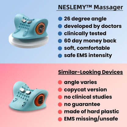 ✨Last Day Sale 60% Off✨Relieve neck, shoulder and back pain with the NESLEMY™ Massager