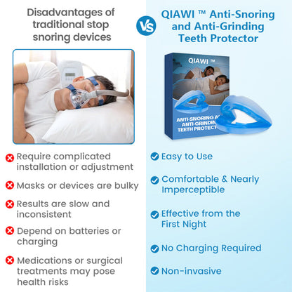 🌙GIVE YOU A GOOD NIGHT'S SLEEP 🦷 QIAWI™ Anti-Snoring Guard 🔵✨